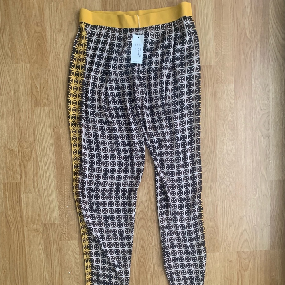 Pier Antonio gaspari silk brown and yellow pattern